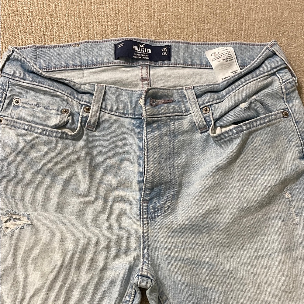 Hollister Faded Blue Denim Jeans